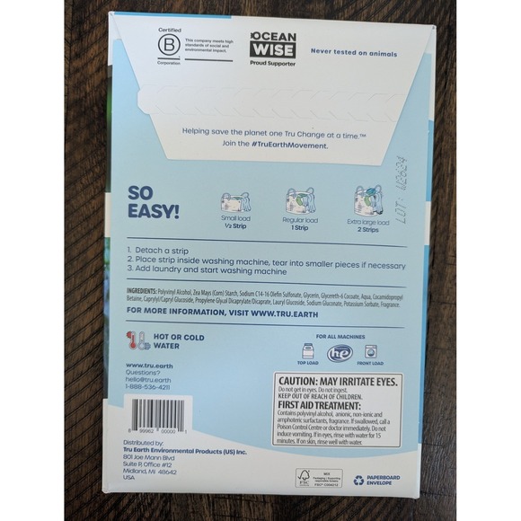 TruEarth Eco-Strips Laundry Detergent, 3-packs - Picture 2 of 2